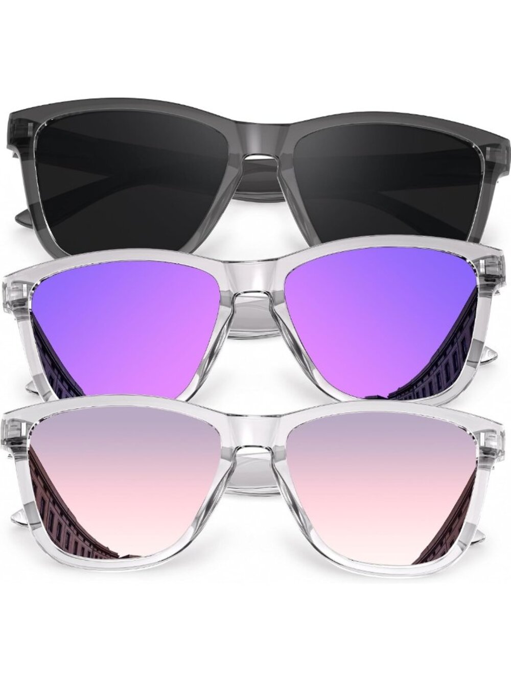 Polarized Retro Sunglasses for Men & Women | UV400 Protection, Mirror Lens